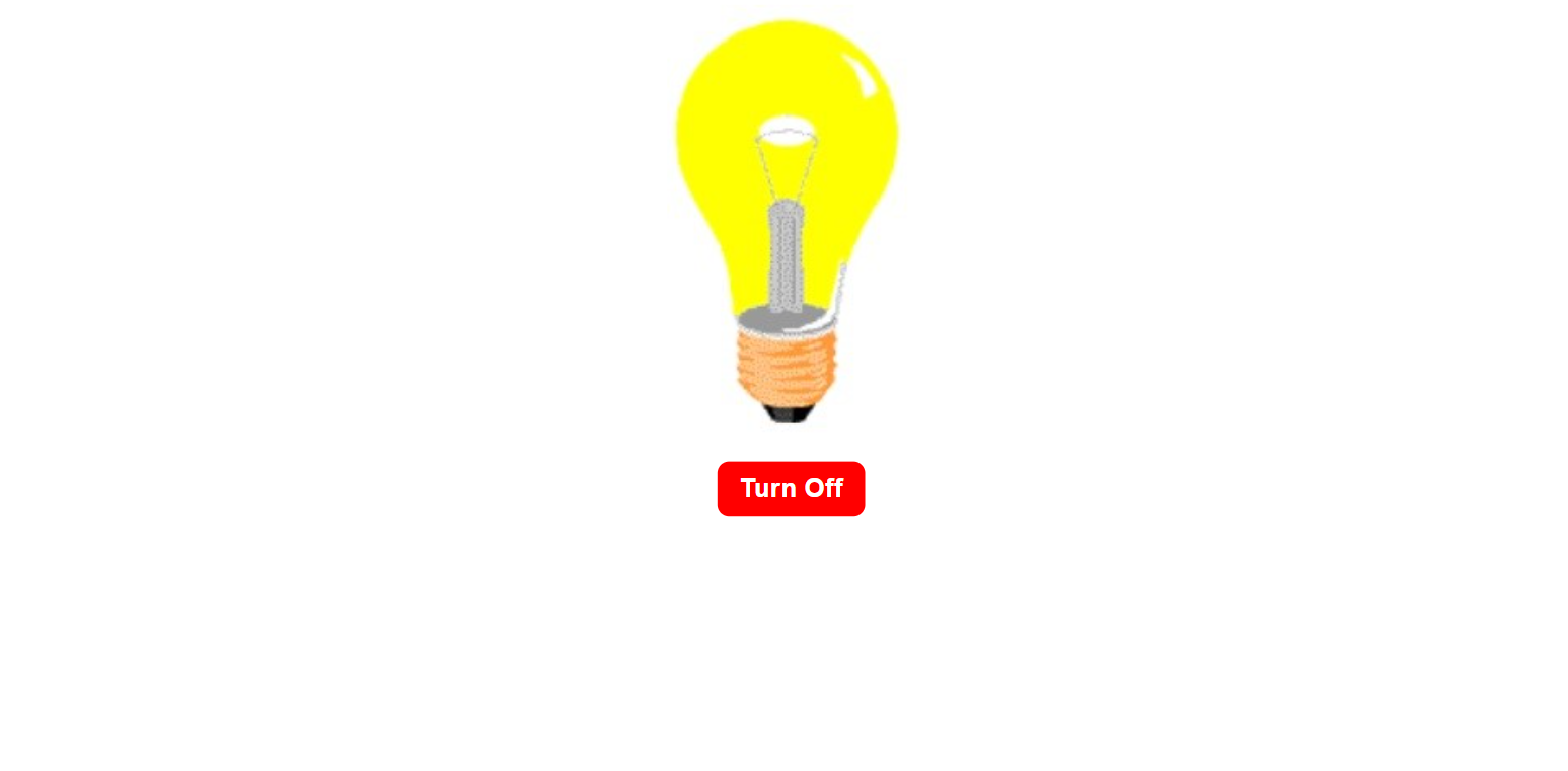 js bulb on and off